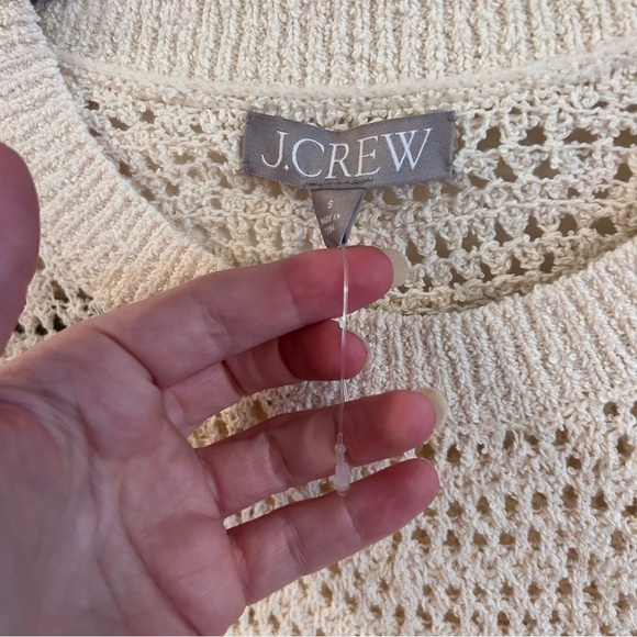 J. Crew Pointelle crewneck sweater - Picture 3 of 5